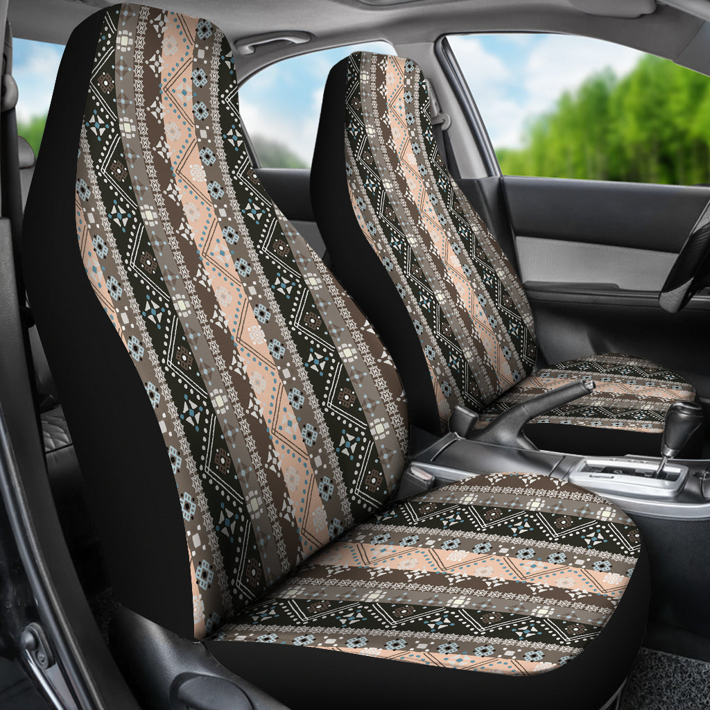 Brown Boho Ethnic Car Seat Covers
