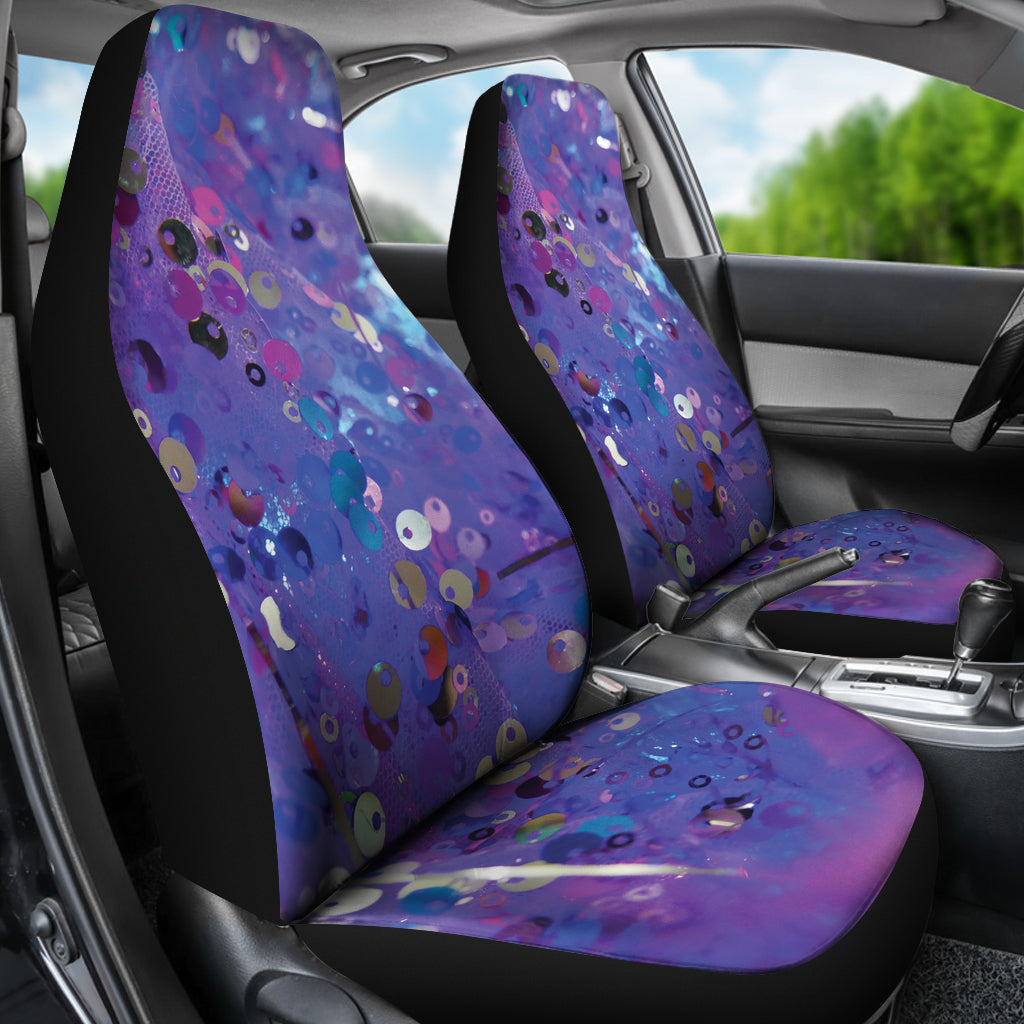 Purple Abstract Art Car Seat Covers