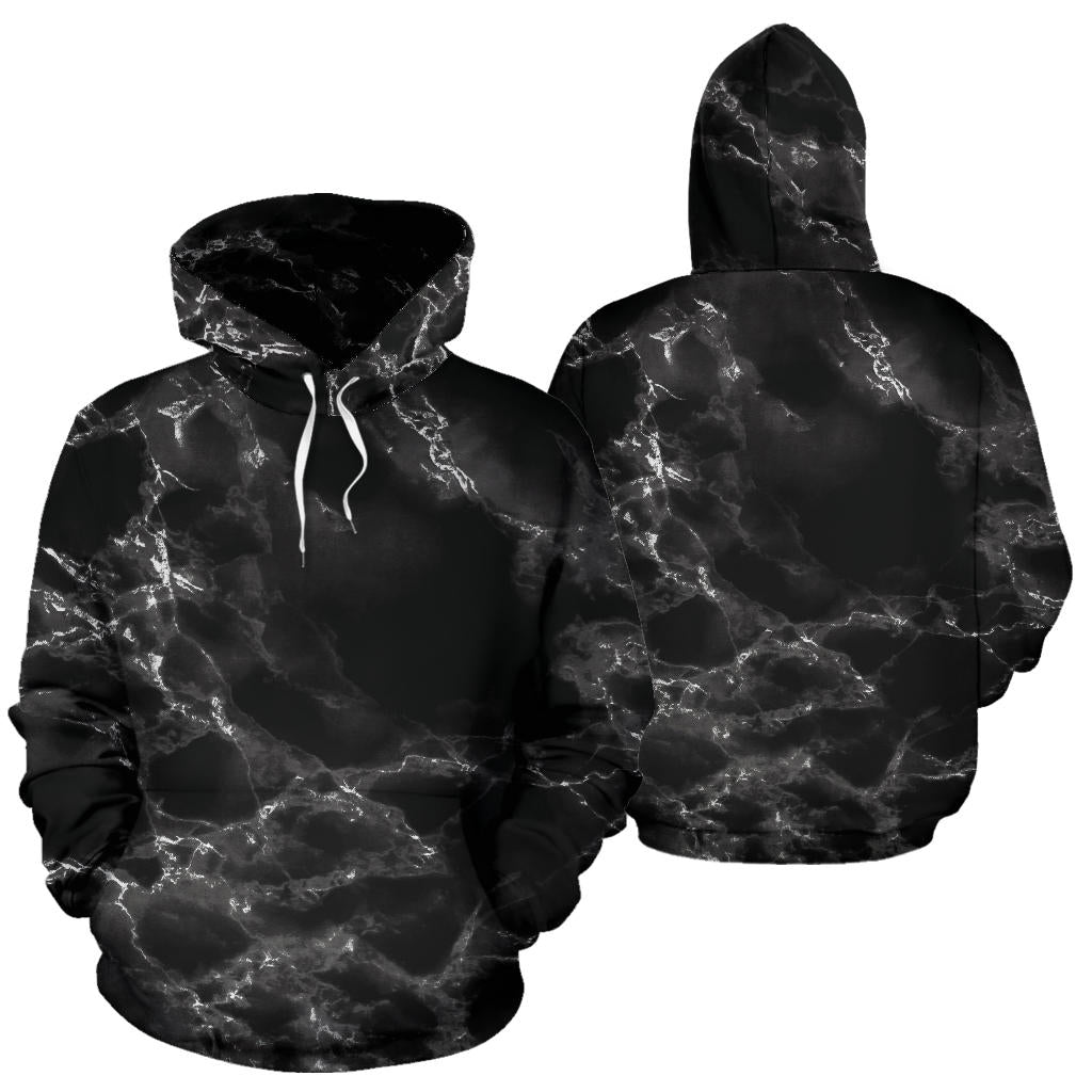Black Marble Hoodie