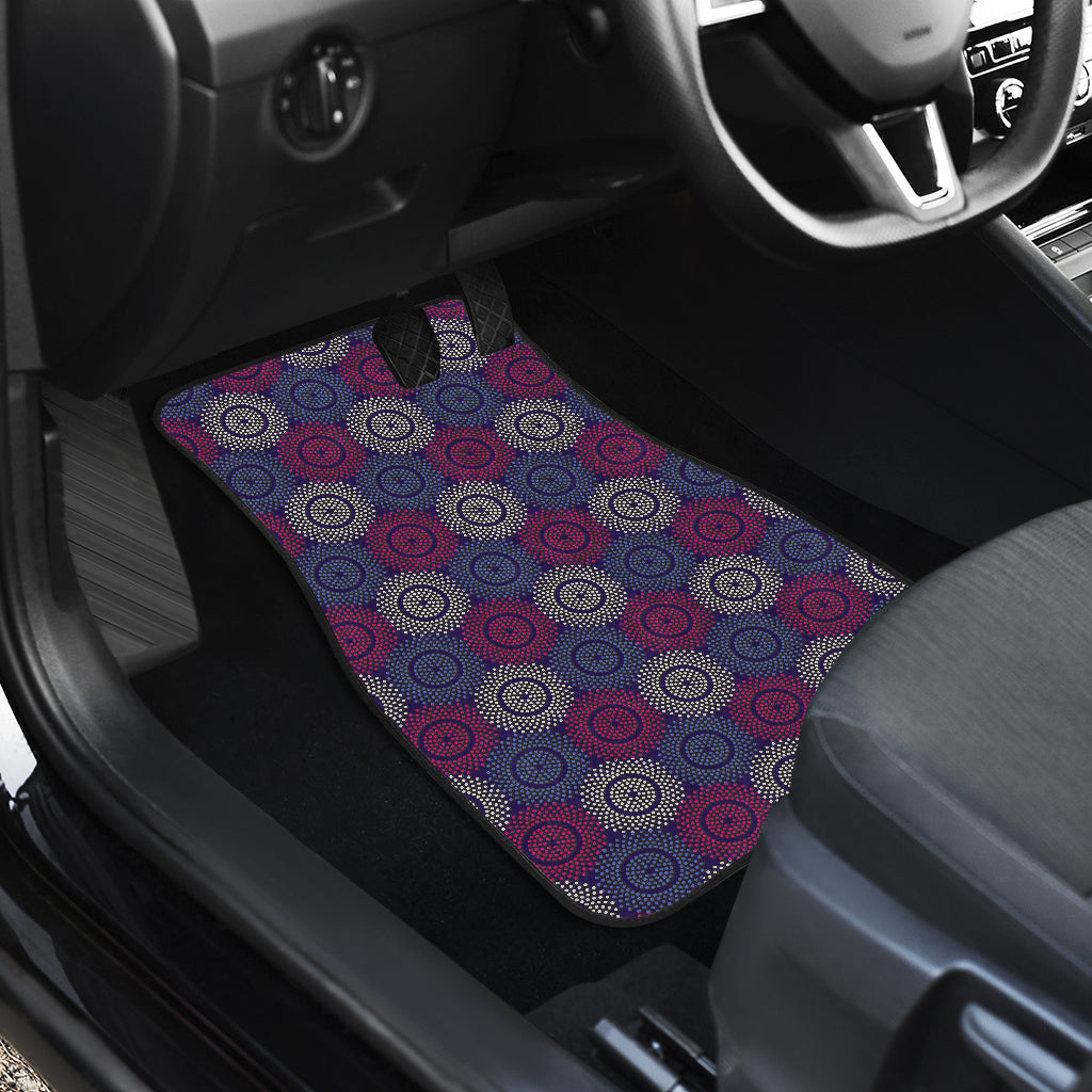 Abstract Dot Circles Car Floor Mats