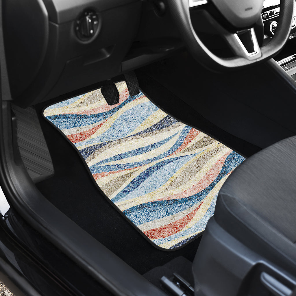 Abstract Waves Car Floor Mats