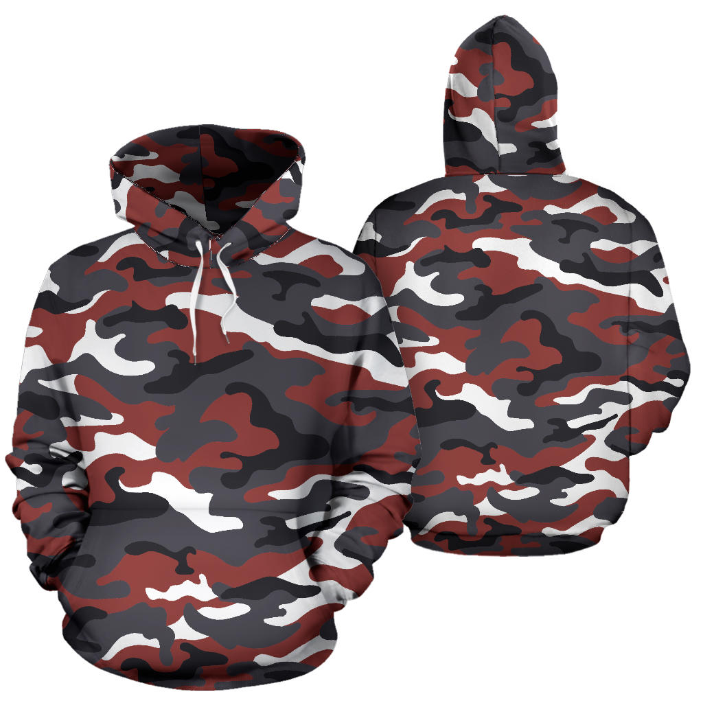 Red Camouflage Hoodie