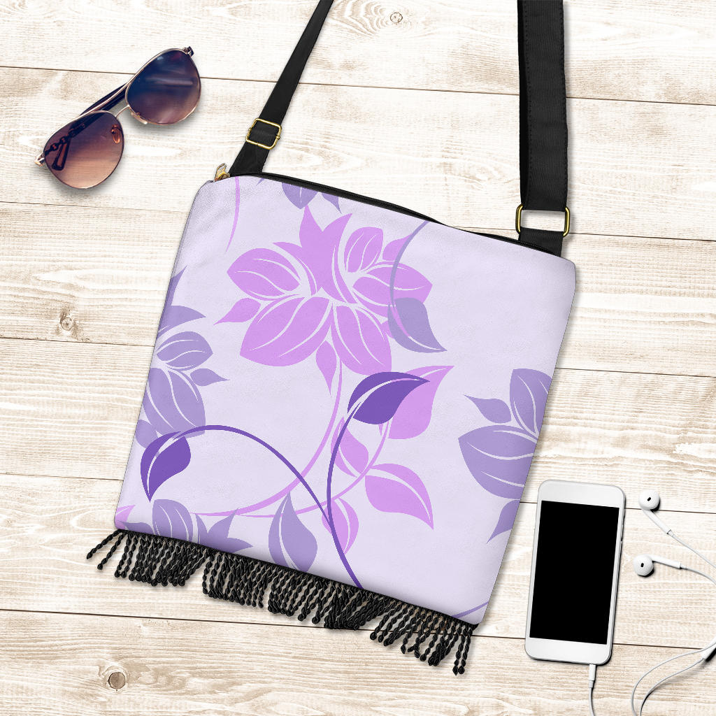 Pink Floral Crossbody Bag
