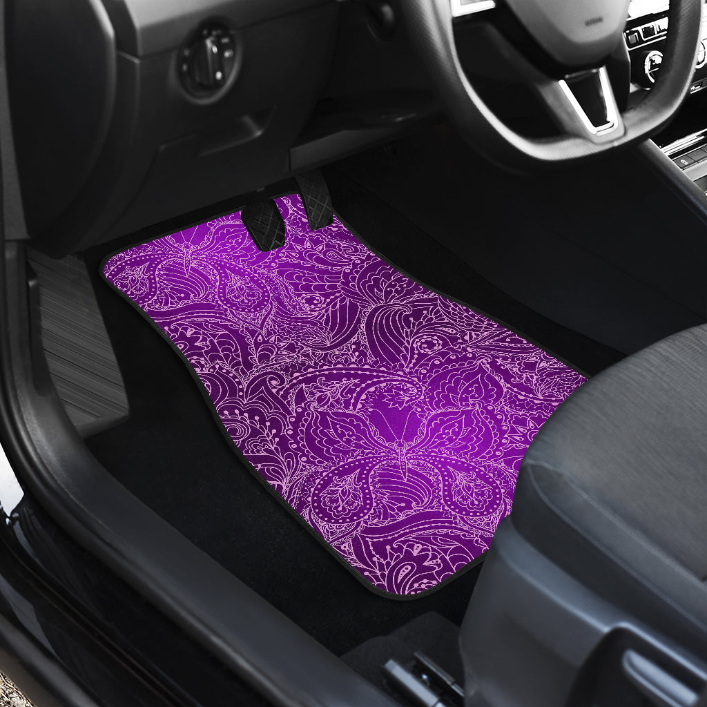Purple Elegant Decor Car Floor Mats
