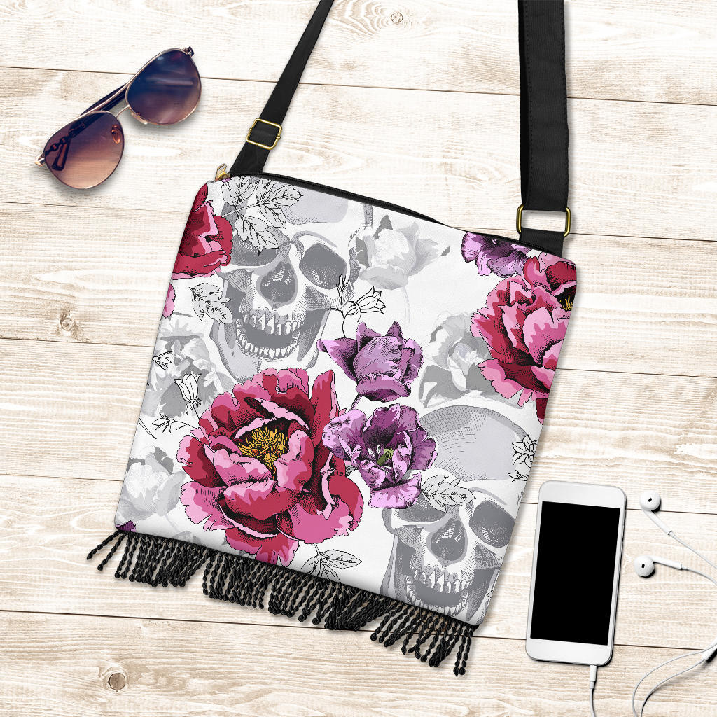 Skulls & Roses Crossbody Bag