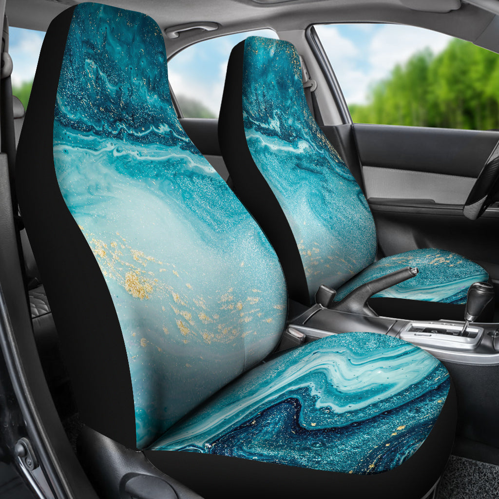 Teal Marble CL Car Seat Covers