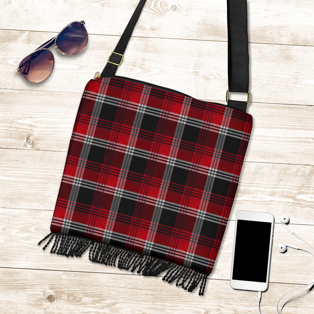 Red Plaid Crossbody Bag