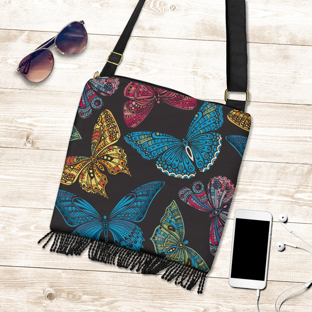 Colorful Butterflies Crossbody Bag