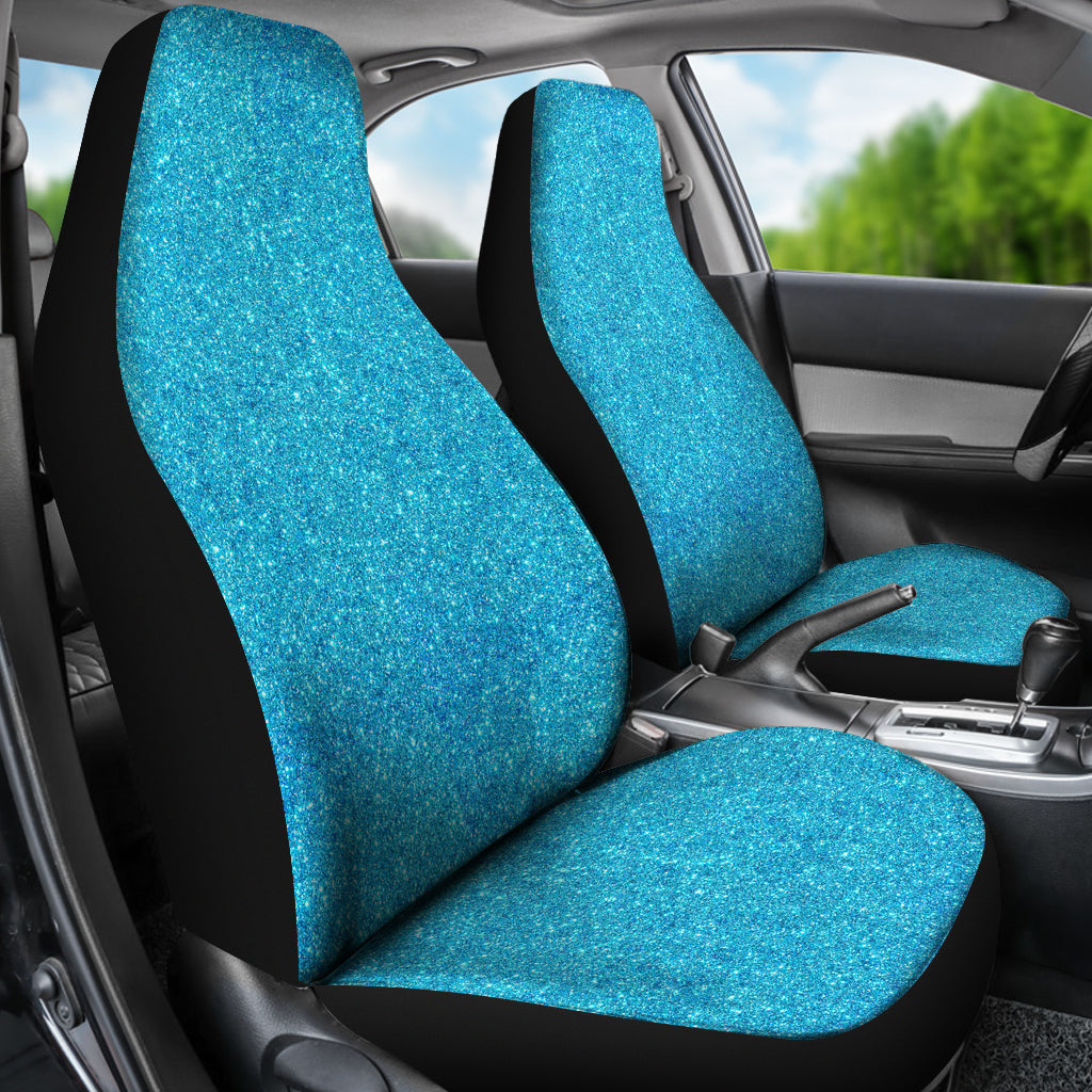 Blue Confetti Print Car Seat Covers