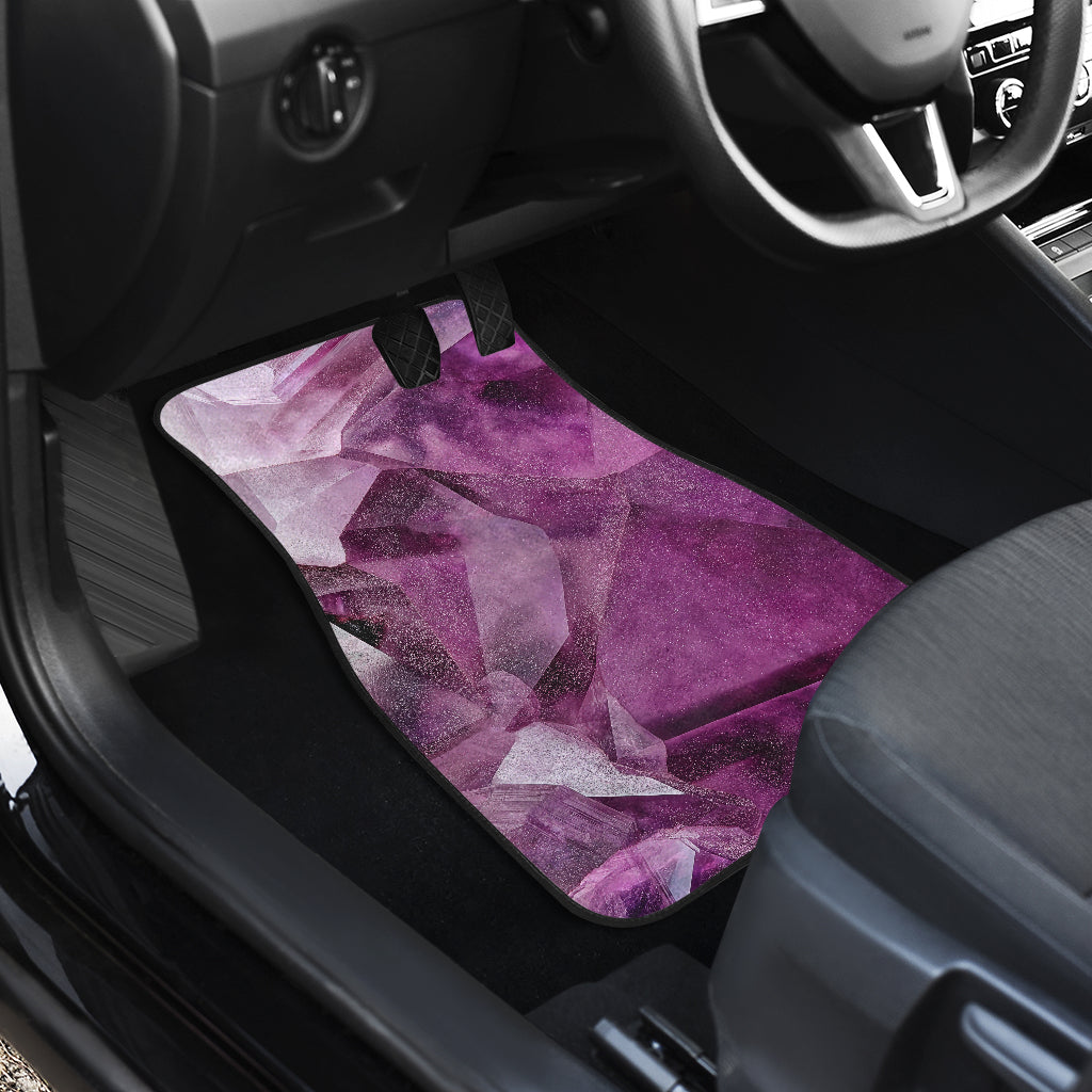 Purple Crystal Abstract Car Floor Mats