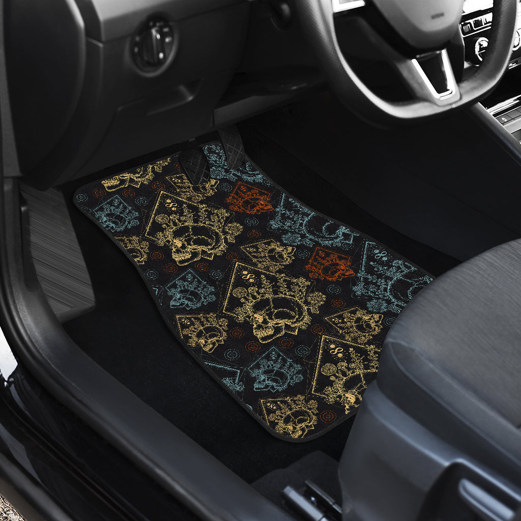 Skull Pattern Car Floor Mats