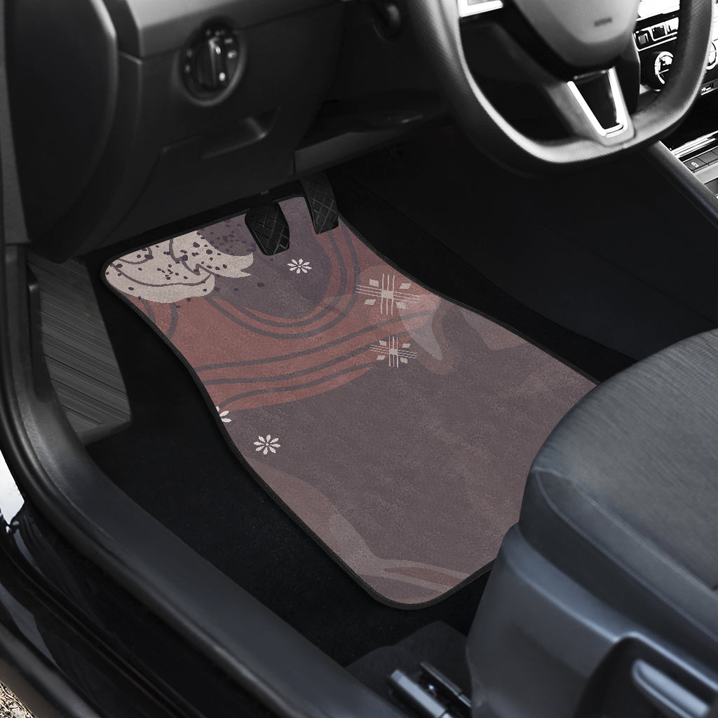 Abstract Floral Car Floor Mats