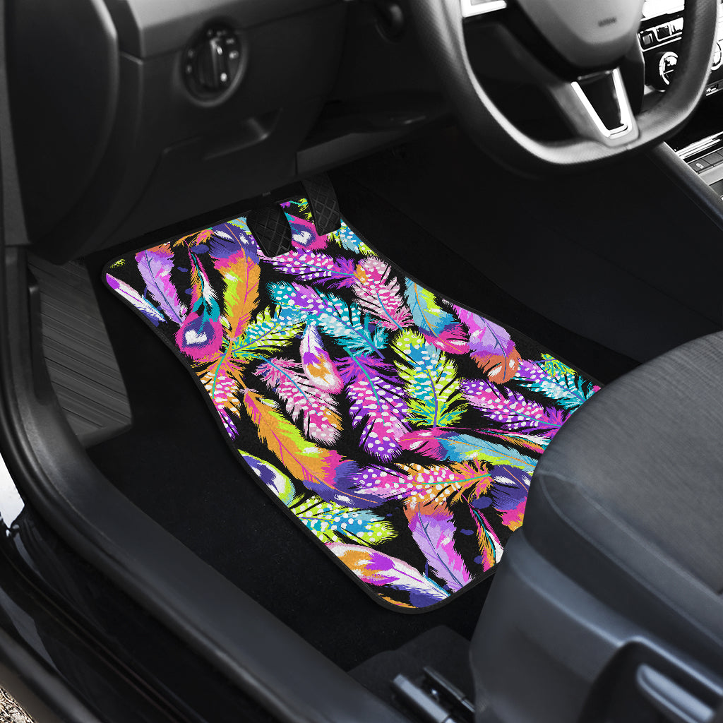 Colorful Feathers Car Floor Mats