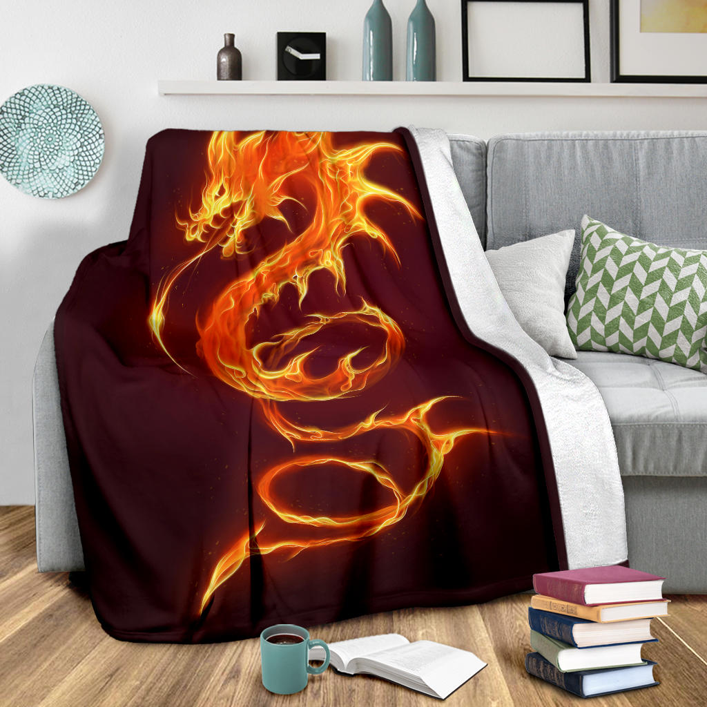Fire Dragon Blanket