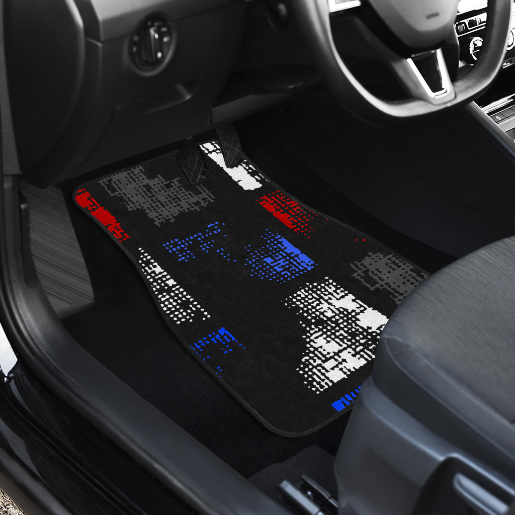 Abstract Blocks Car Floor Mats