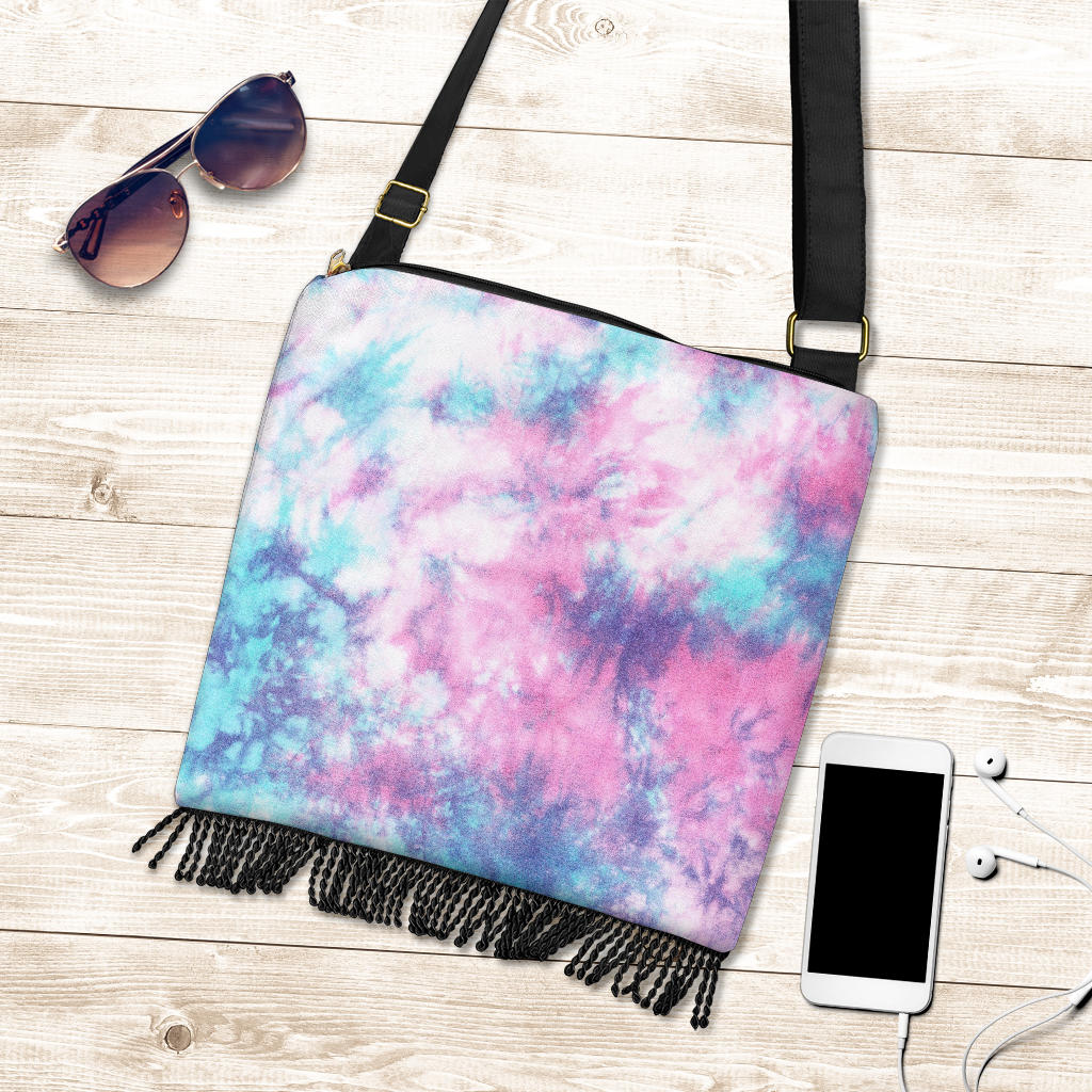 Blue & Pink Cotton Candy Crossbody Bag