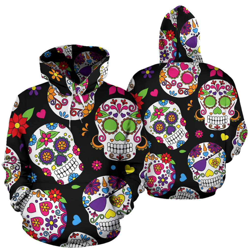 Colorful Sugar Skulls Hoodie
