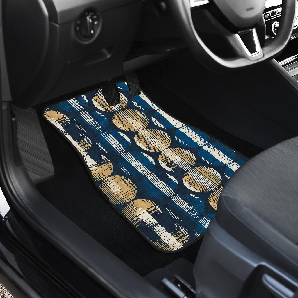 Abstract Circle Stripes Car Floor Mats