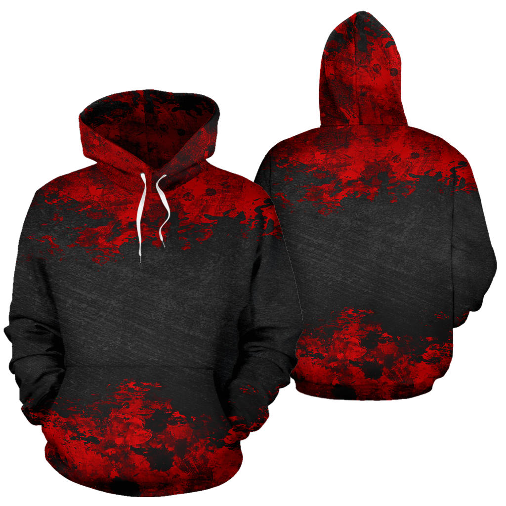 Red Grunge Hoodie
