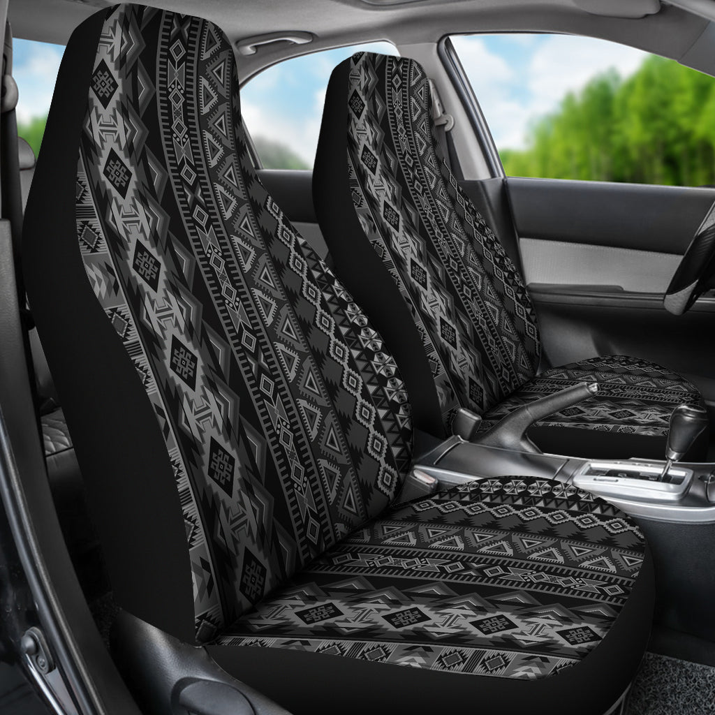 Grey Boho Aztec Car Seat Covers