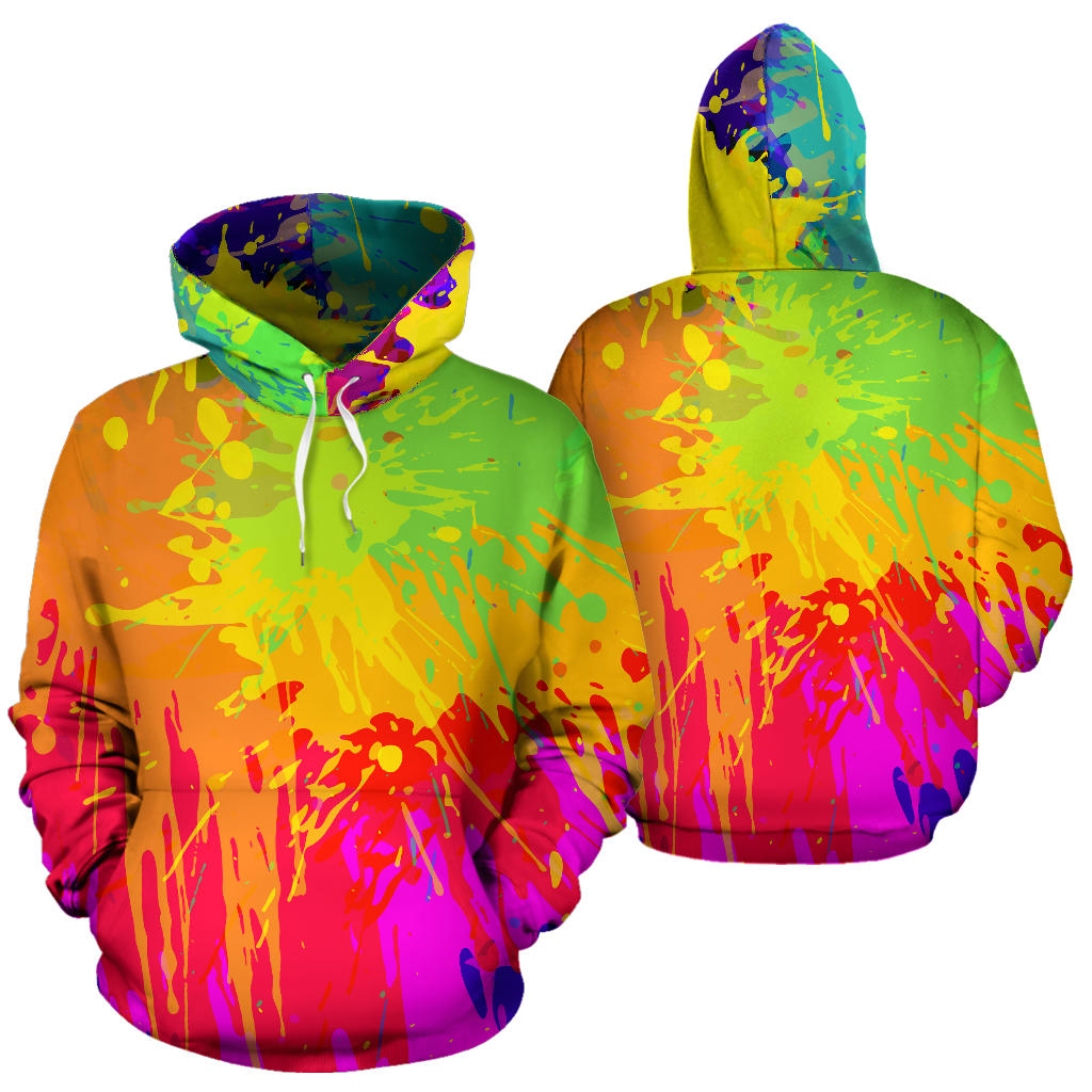 Colorful Paint Splatter Hoodie