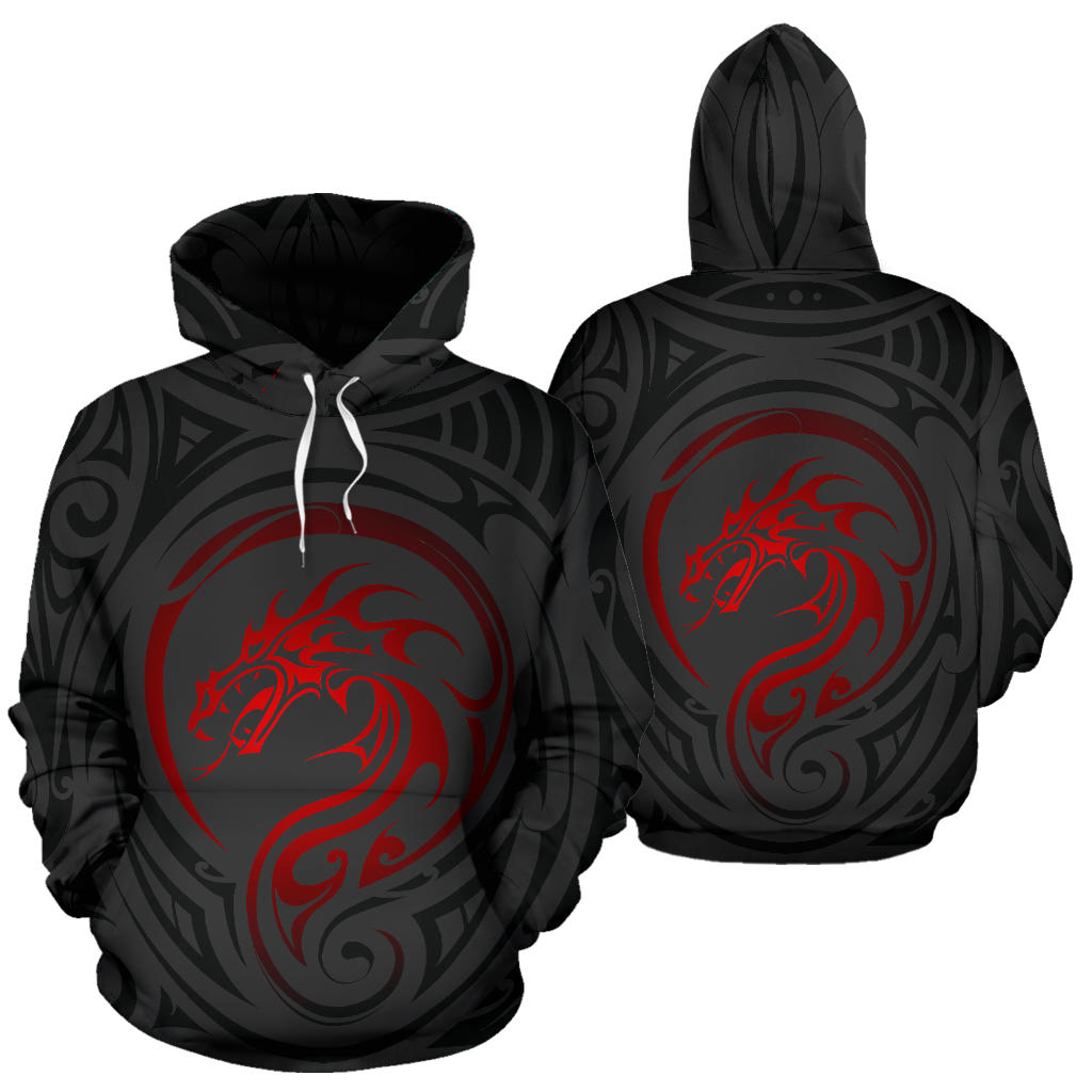 Red Dragon Maori Hoodie