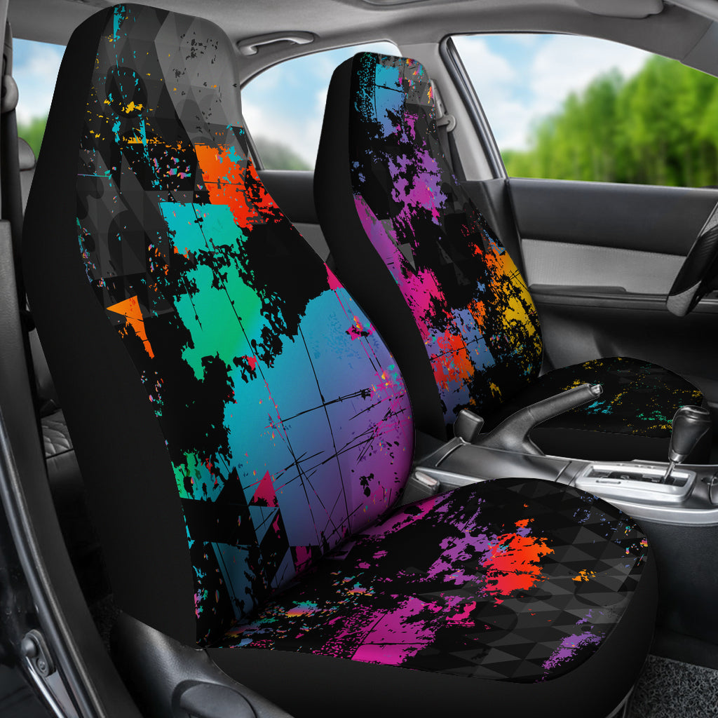 Colorful Abstract Art Car Seat Covers