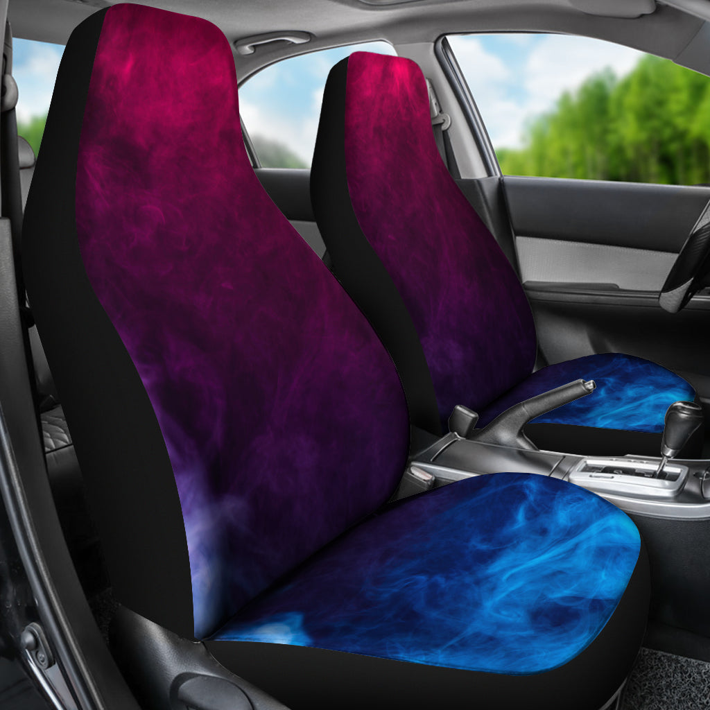 Red & Blue Smoke Car Seat Covers