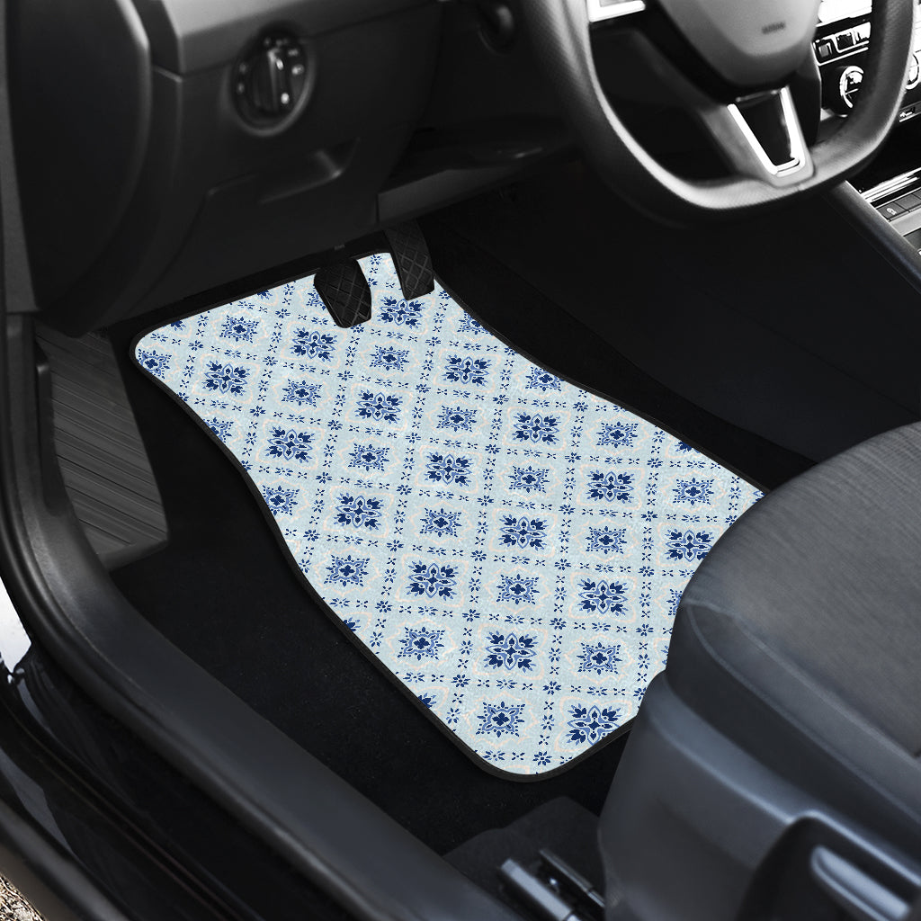 Blue Wallpaper Print Car Floor Mats