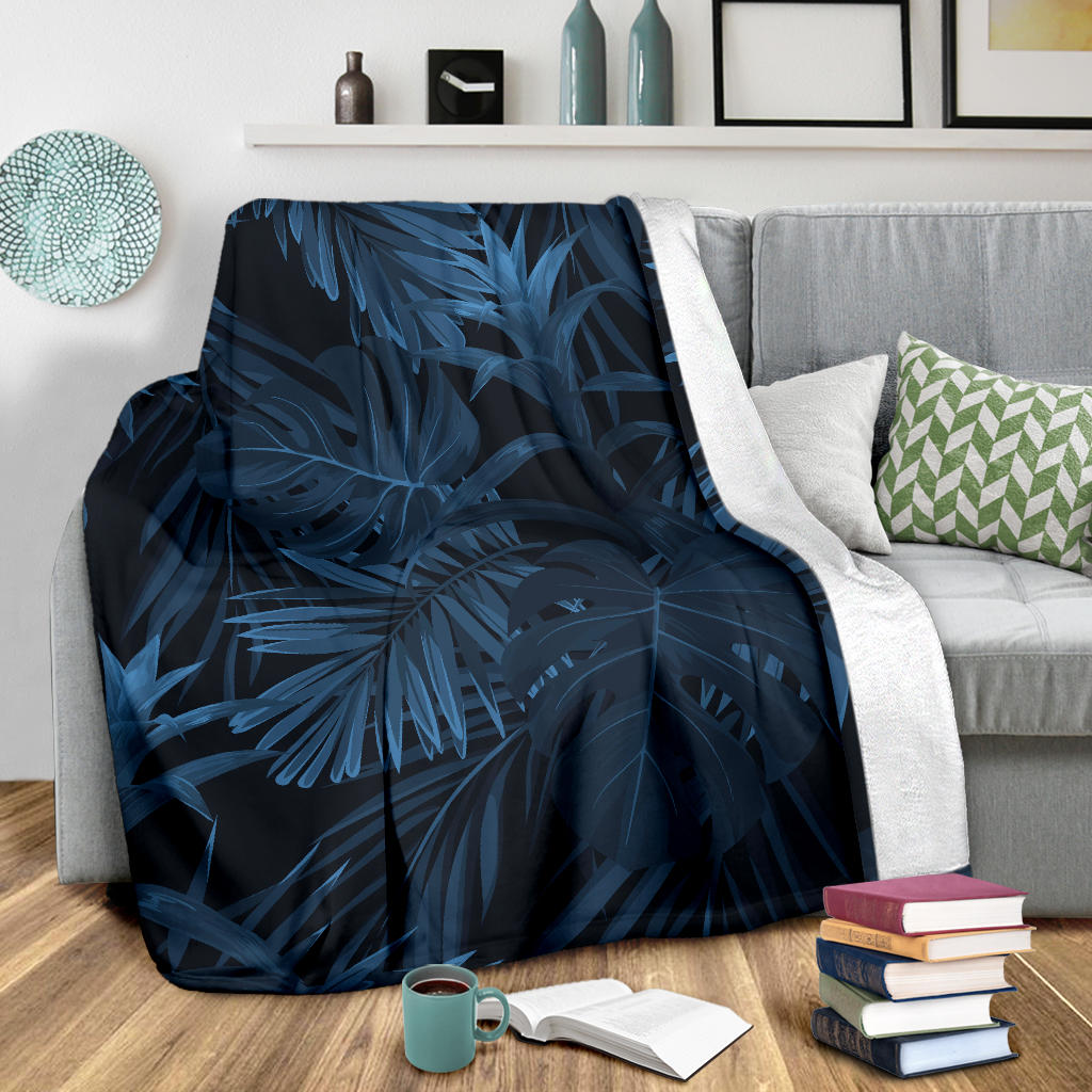 Dark Leaves Blanket