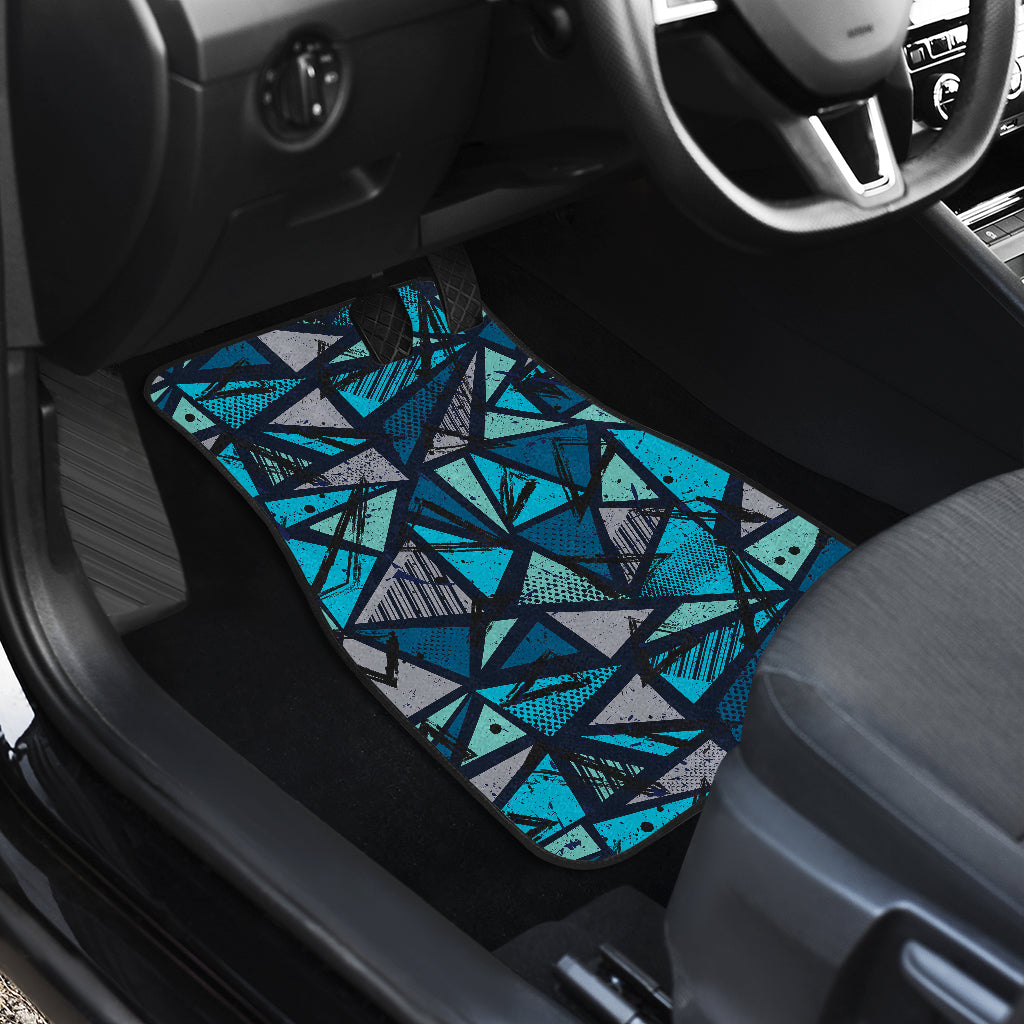 Blue Abstract Car Floor Mats