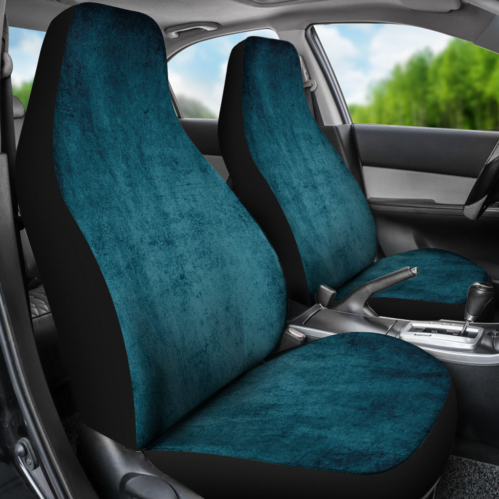 Blue Grey Grunge Car Seat Covers