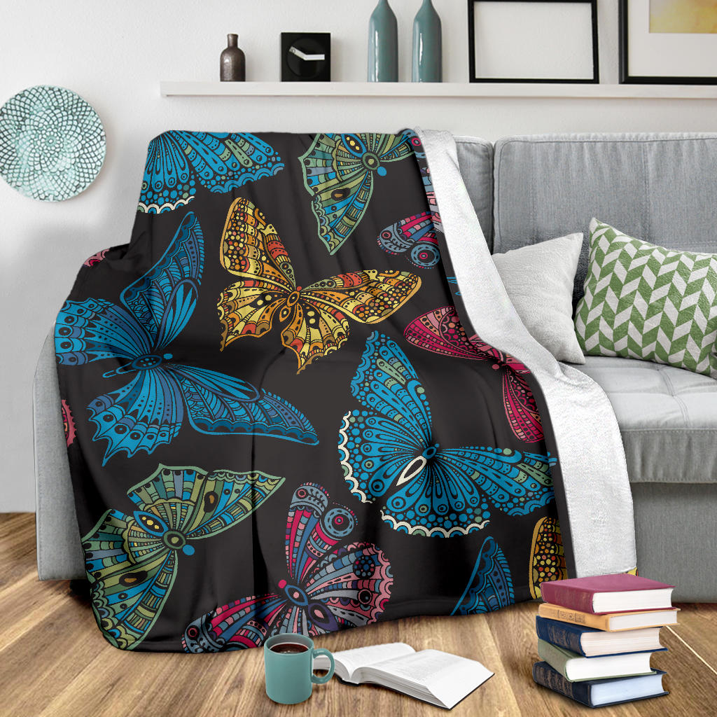 Colorful Butterflies Blanket
