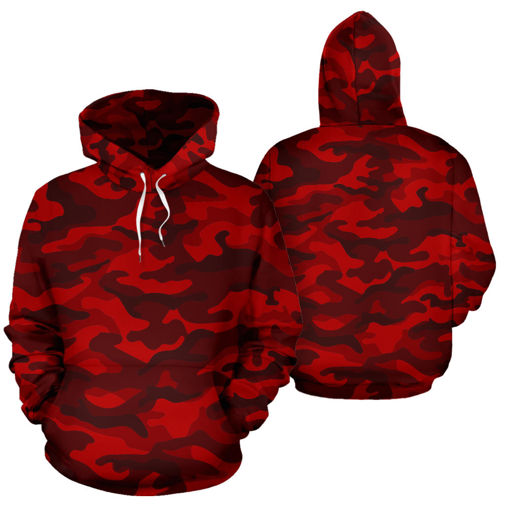 Red Camouflage Hoodie