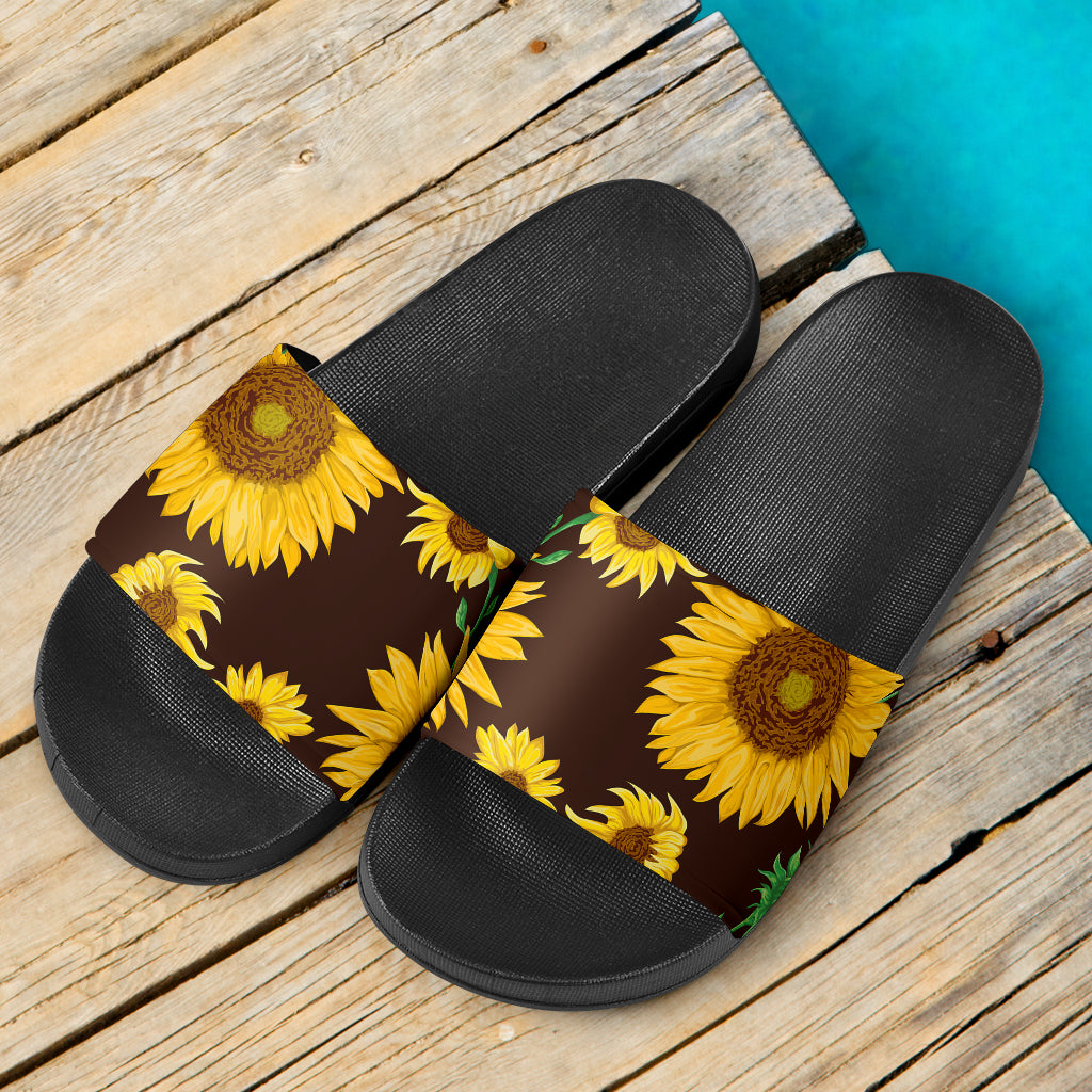 Sunflowers Slide Sandals
