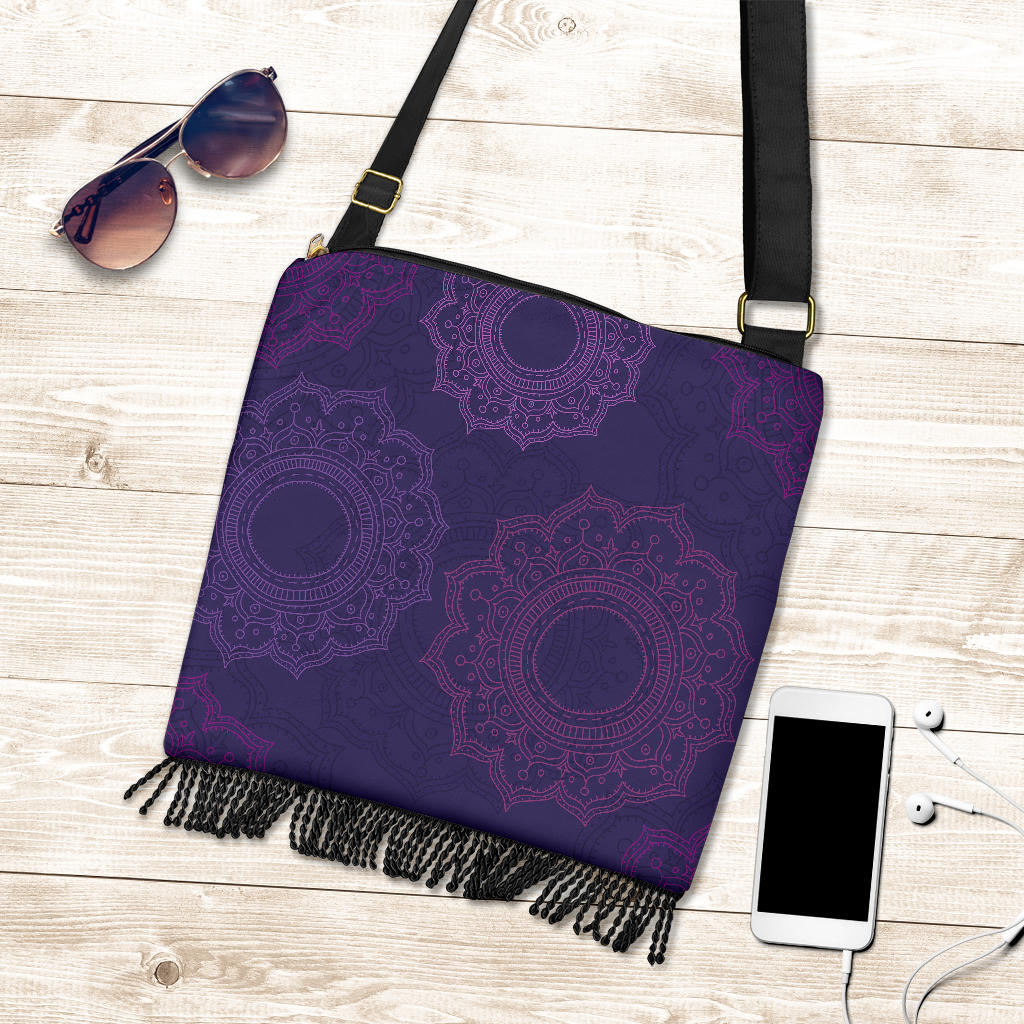 Purple Mandalas Crossbody Bag