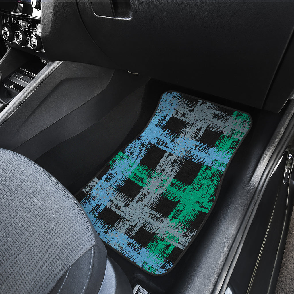 Abstract Plaid Car Floor Mats