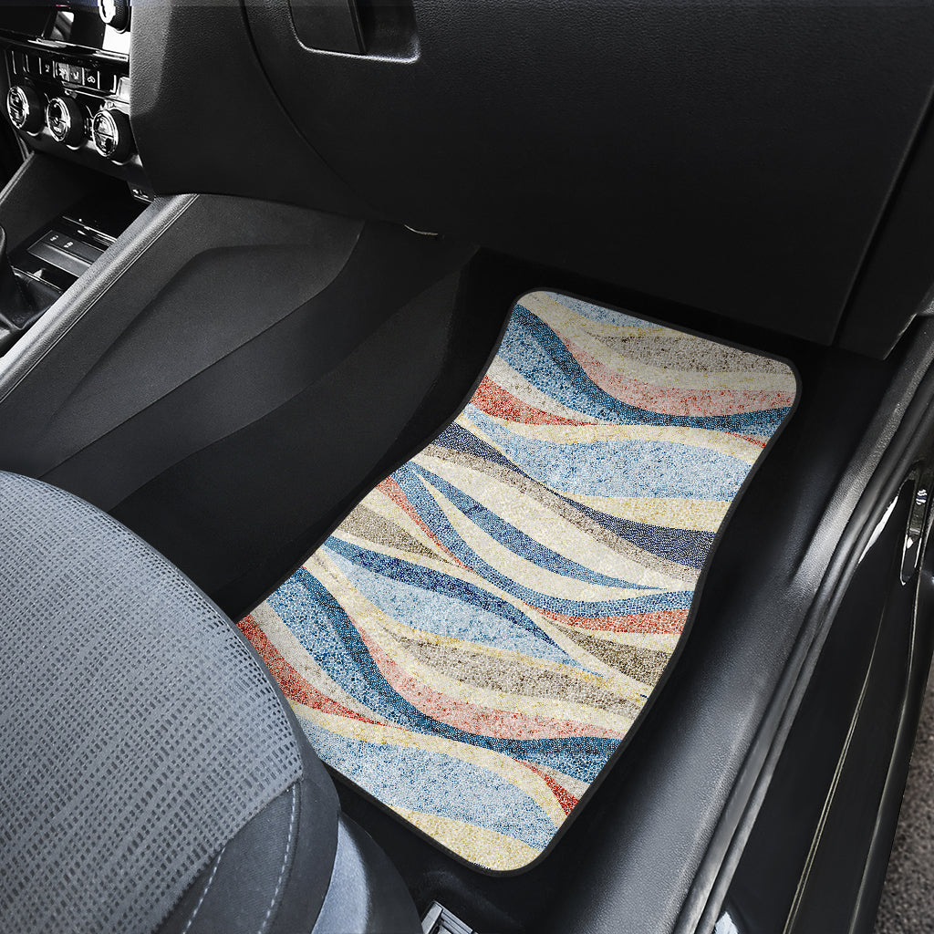 Abstract Waves Car Floor Mats