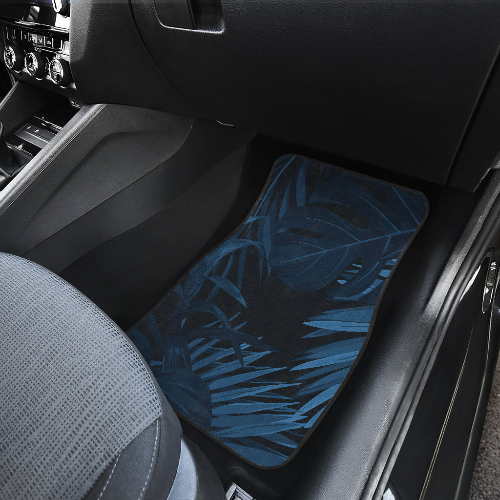 Dark Leaves Car Floor Mats