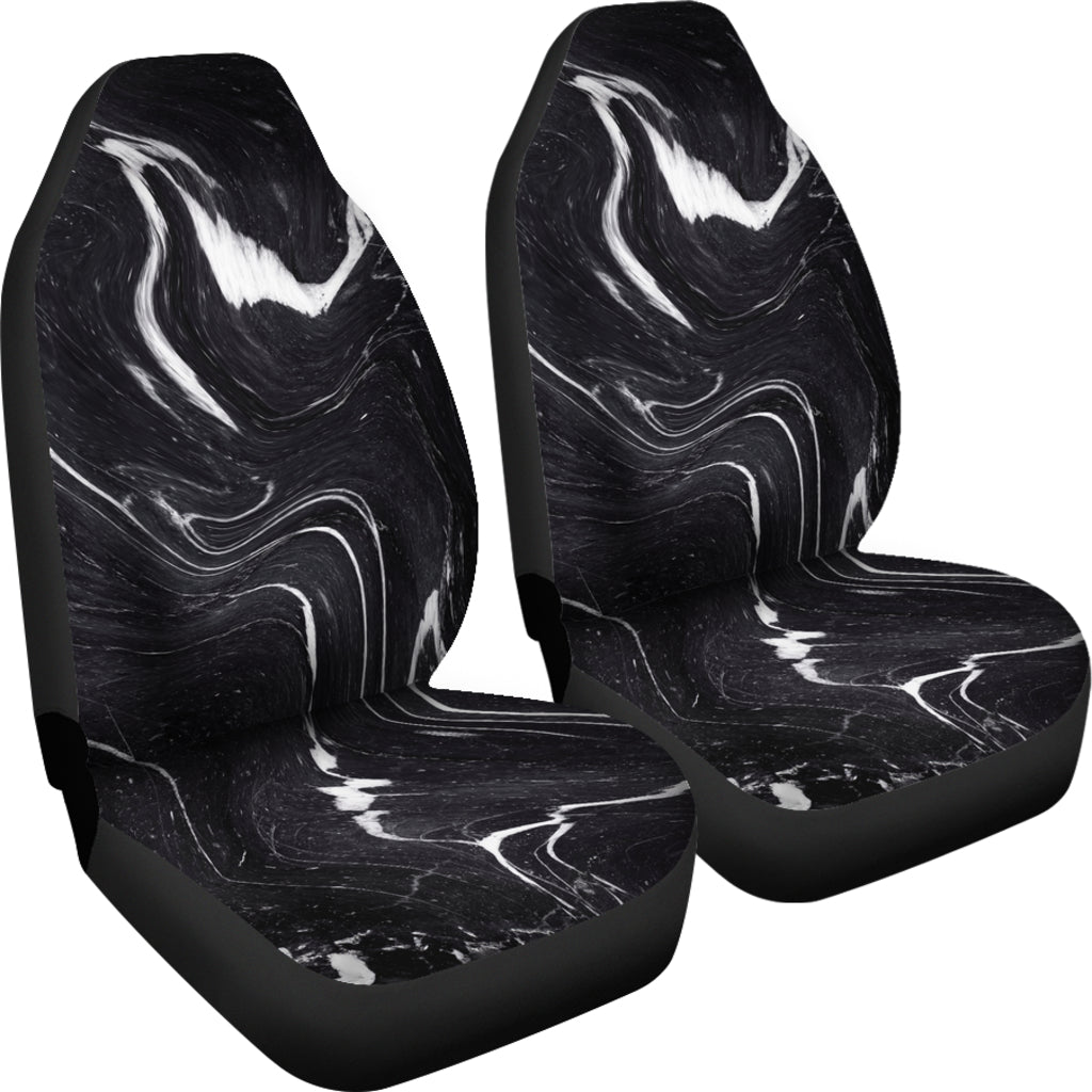 Black & White Swirls Car Seat Covers