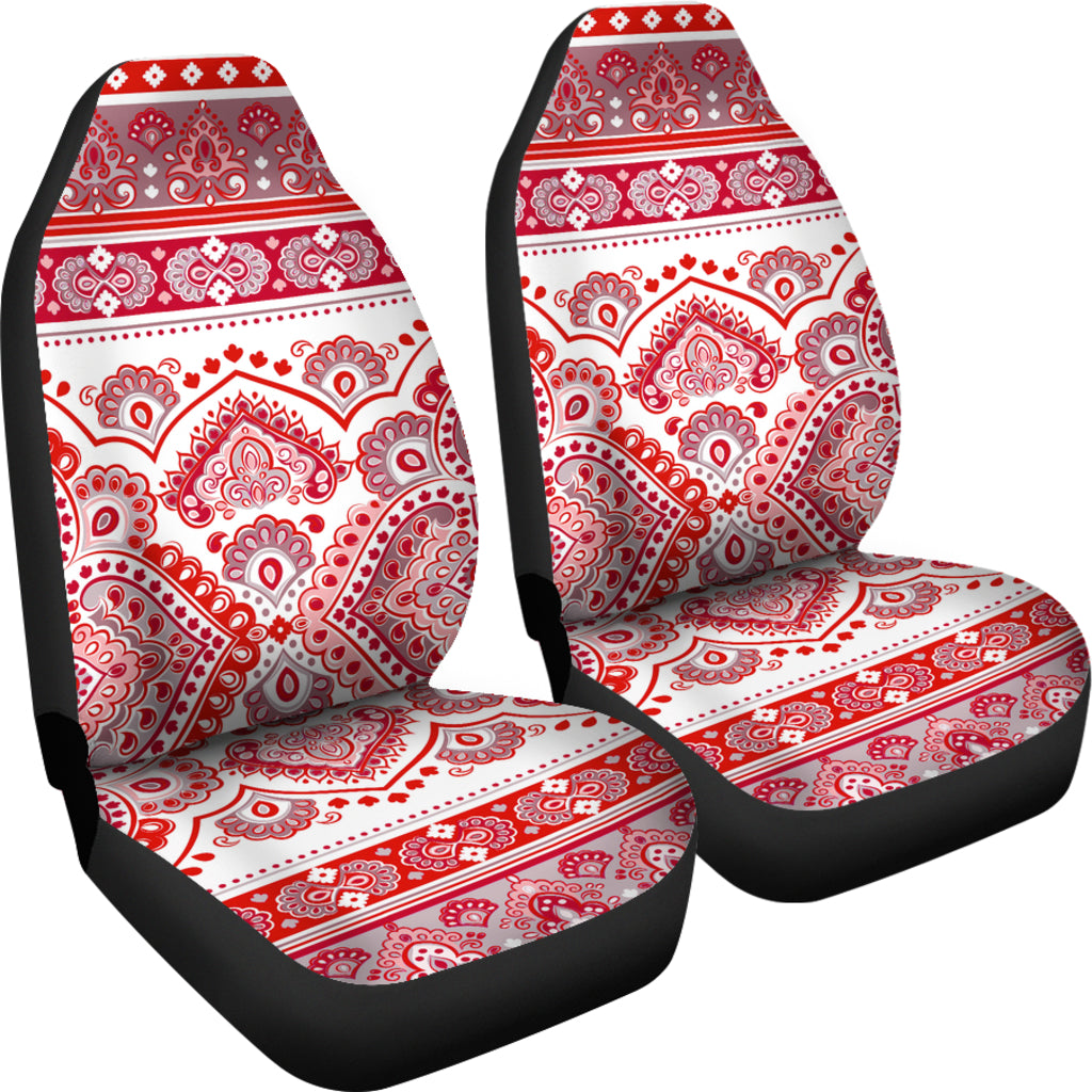 Red Boho Persian Car Seat Covers