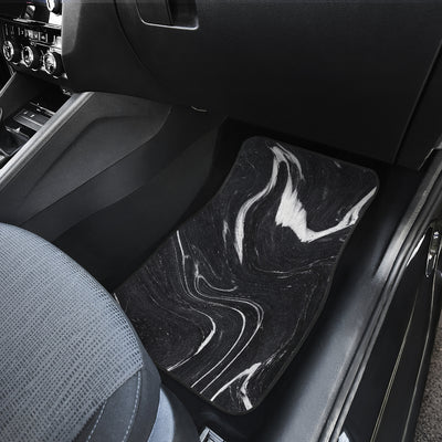 Black & White Swirls Car Floor Mats