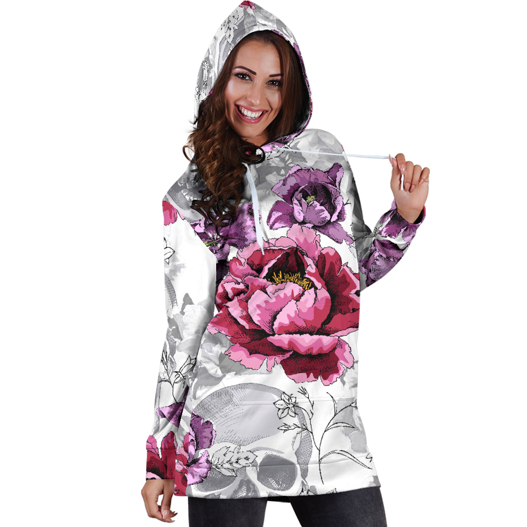 Skulls & Rosses Womens Hoodie Dress