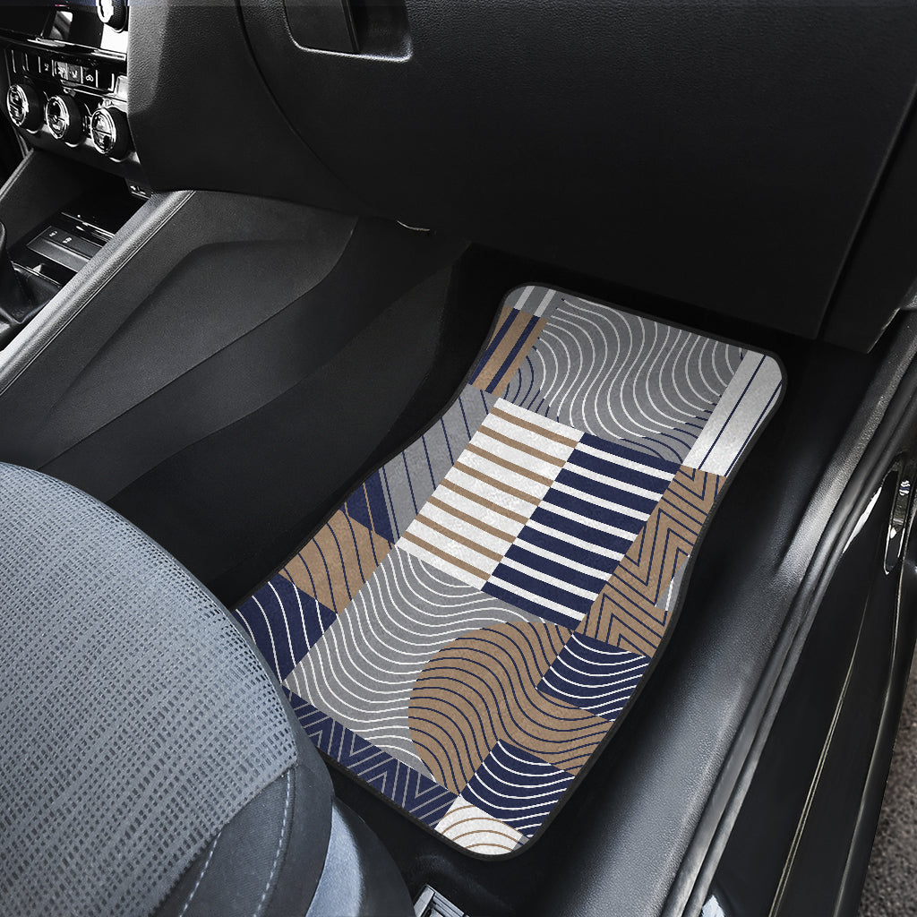 Abstract Block Shapes Car Floor Mats