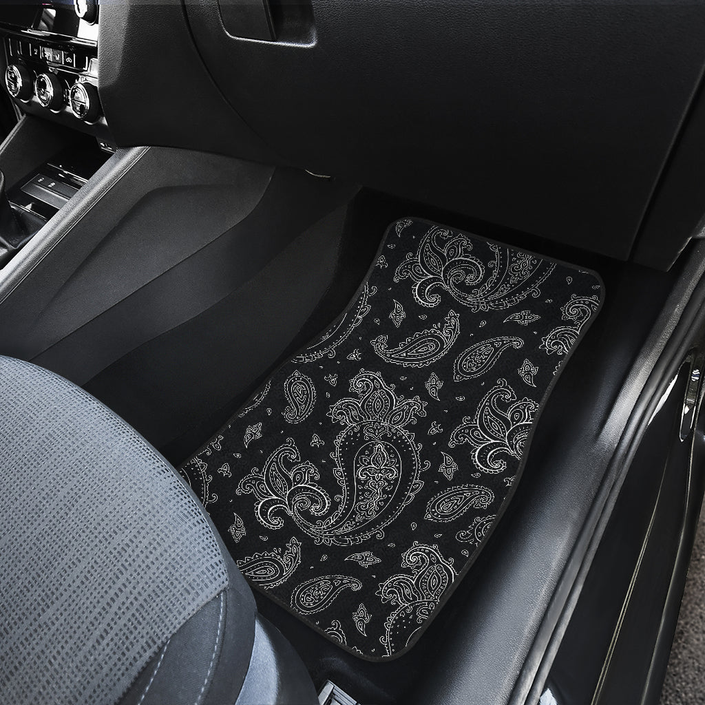 Black Elegant Decor Car Floor Mats