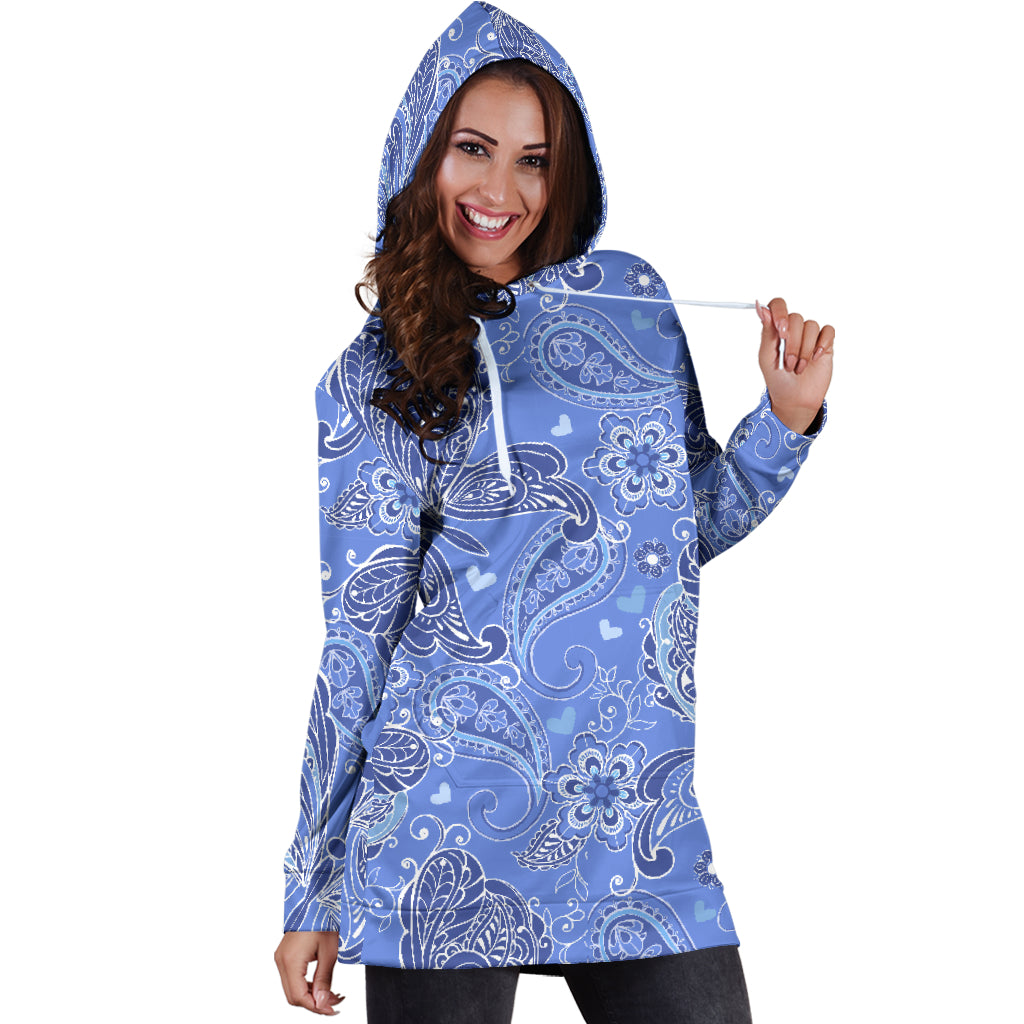 Blur Purple Butterflies Decor Womens Hoodie Dress