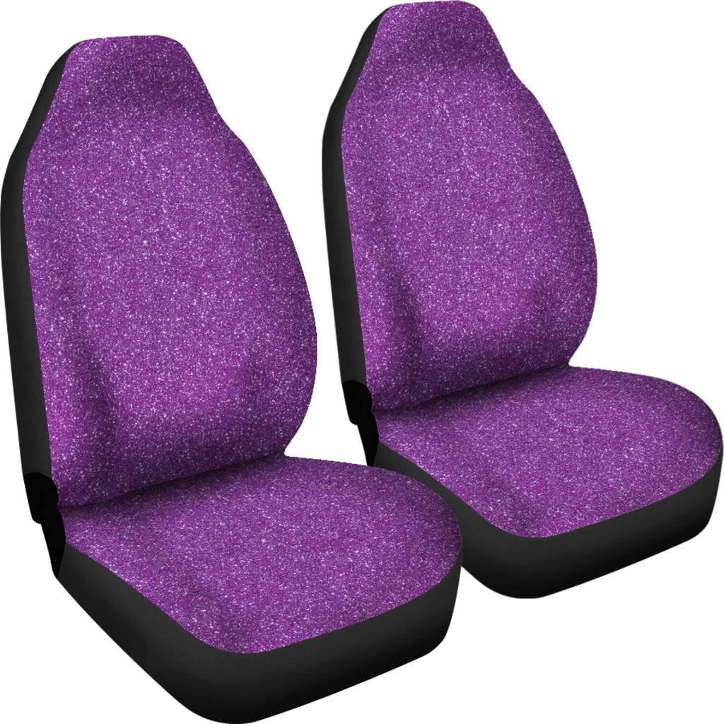 Purple Confetti Print Car Seat Covers
