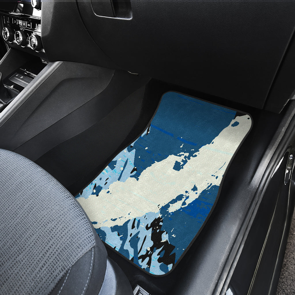 Blue Abstract (2) Car Floor Mats