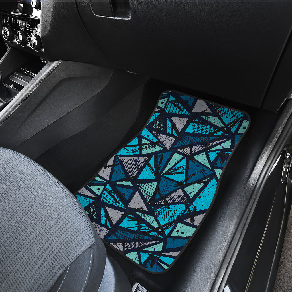 Blue Abstract Car Floor Mats