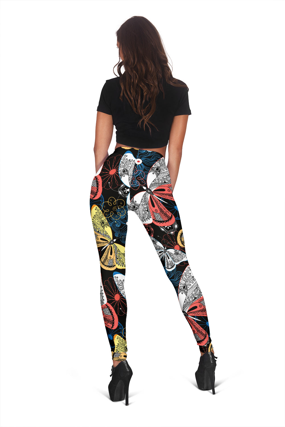 Colorful Butterflies Decor Leggings